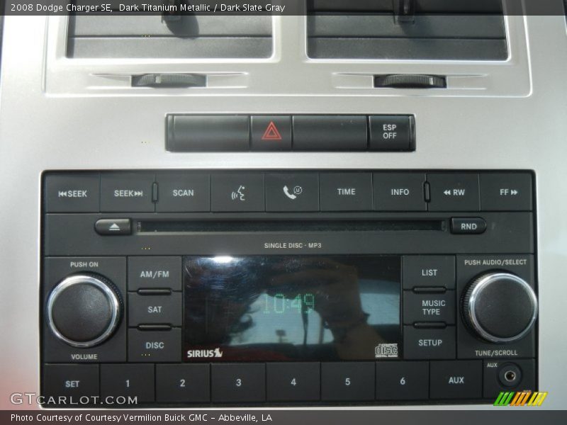 Dark Titanium Metallic / Dark Slate Gray 2008 Dodge Charger SE