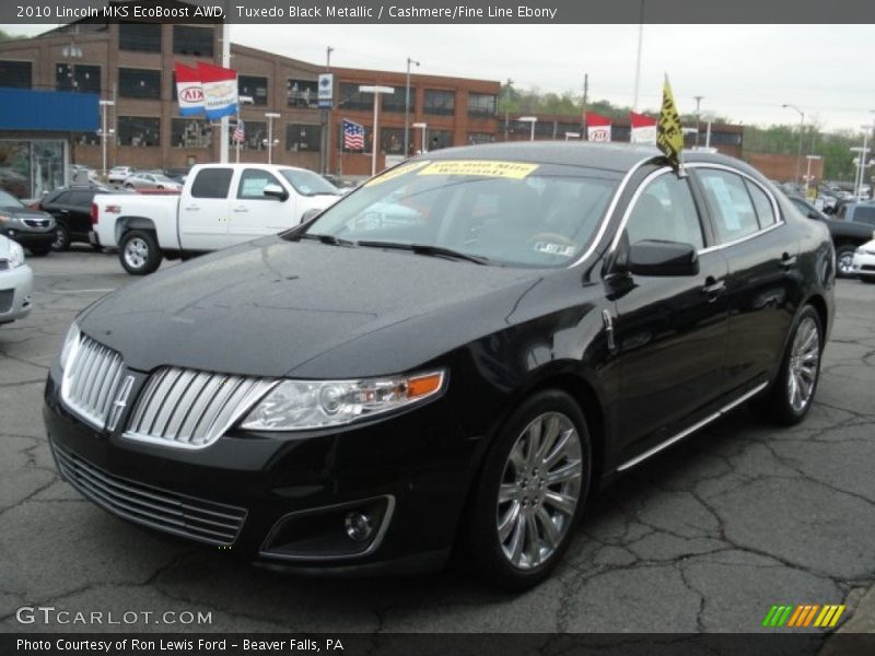 Tuxedo Black Metallic / Cashmere/Fine Line Ebony 2010 Lincoln MKS EcoBoost AWD