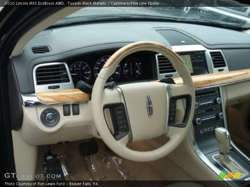 Tuxedo Black Metallic / Cashmere/Fine Line Ebony 2010 Lincoln MKS EcoBoost AWD