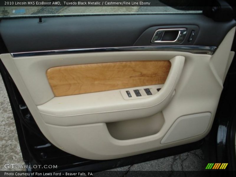 Tuxedo Black Metallic / Cashmere/Fine Line Ebony 2010 Lincoln MKS EcoBoost AWD
