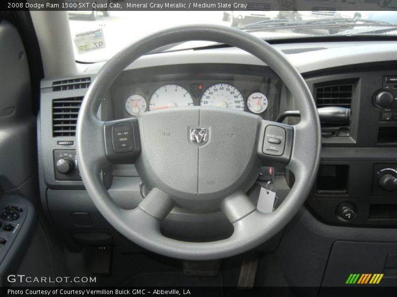 Mineral Gray Metallic / Medium Slate Gray 2008 Dodge Ram 1500 SXT Quad Cab