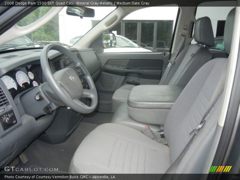 Mineral Gray Metallic / Medium Slate Gray 2008 Dodge Ram 1500 SXT Quad Cab