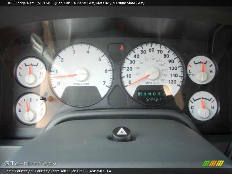 Mineral Gray Metallic / Medium Slate Gray 2008 Dodge Ram 1500 SXT Quad Cab