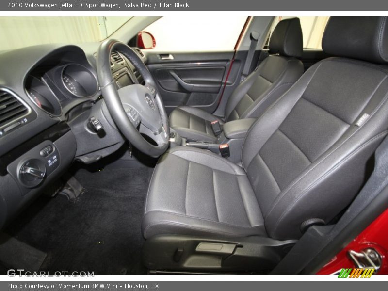 Salsa Red / Titan Black 2010 Volkswagen Jetta TDI SportWagen