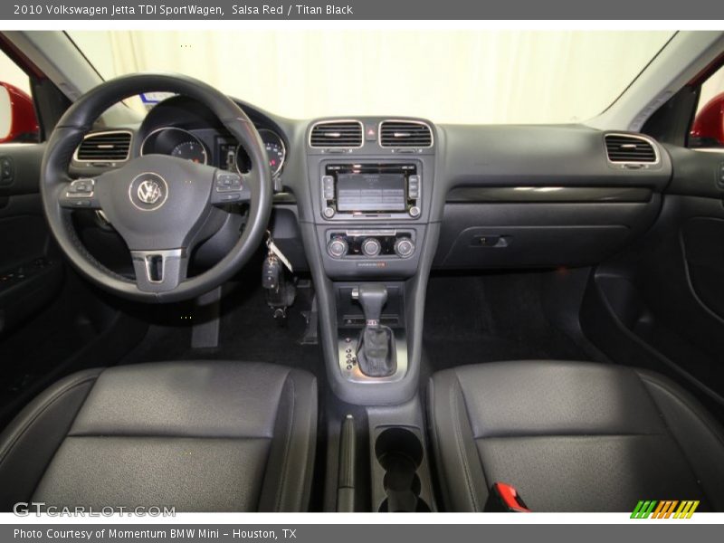 Salsa Red / Titan Black 2010 Volkswagen Jetta TDI SportWagen