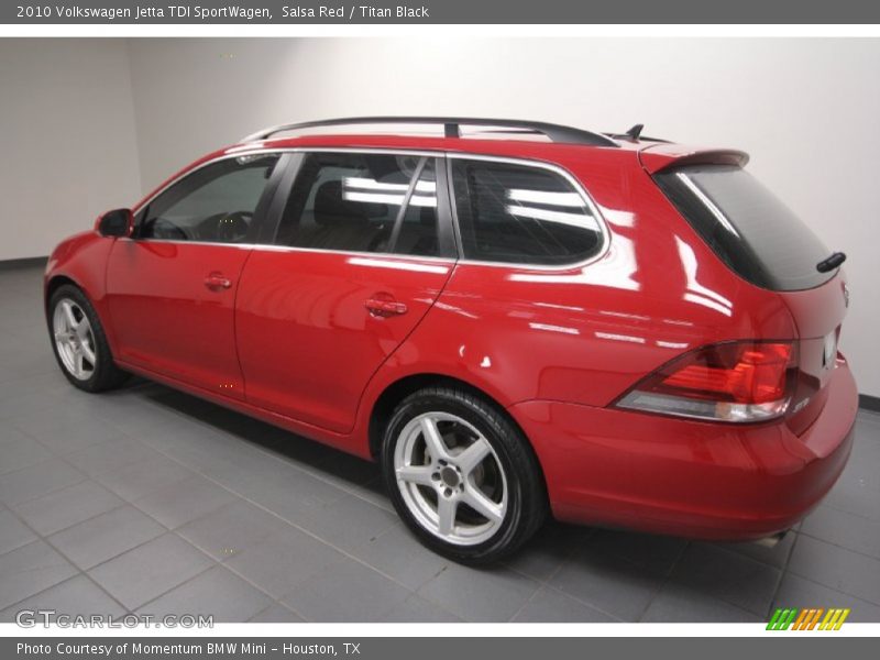 Salsa Red / Titan Black 2010 Volkswagen Jetta TDI SportWagen