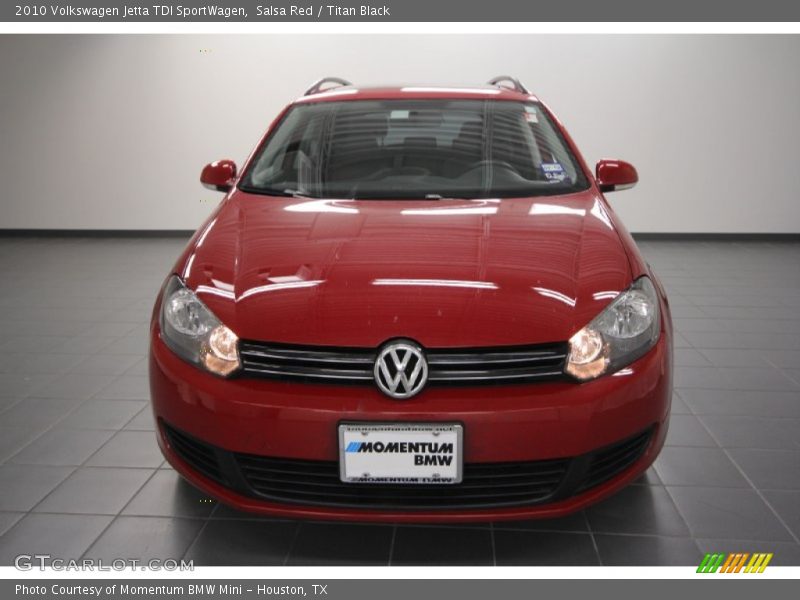 Salsa Red / Titan Black 2010 Volkswagen Jetta TDI SportWagen