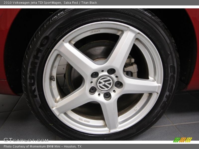 Salsa Red / Titan Black 2010 Volkswagen Jetta TDI SportWagen