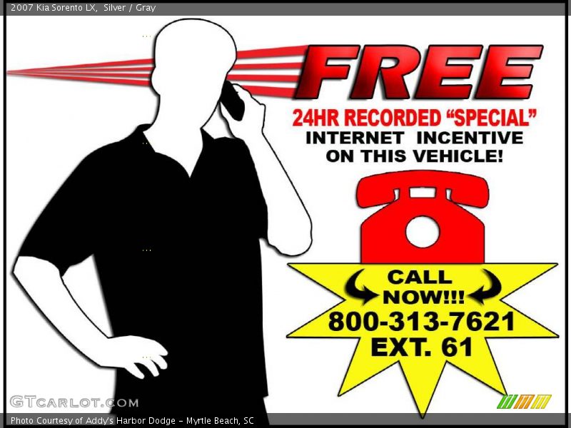 Silver / Gray 2007 Kia Sorento LX