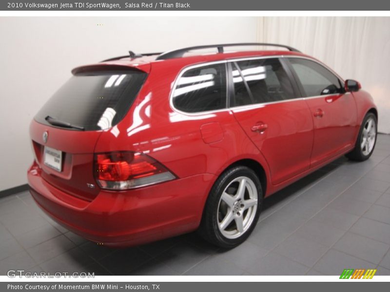 Salsa Red / Titan Black 2010 Volkswagen Jetta TDI SportWagen