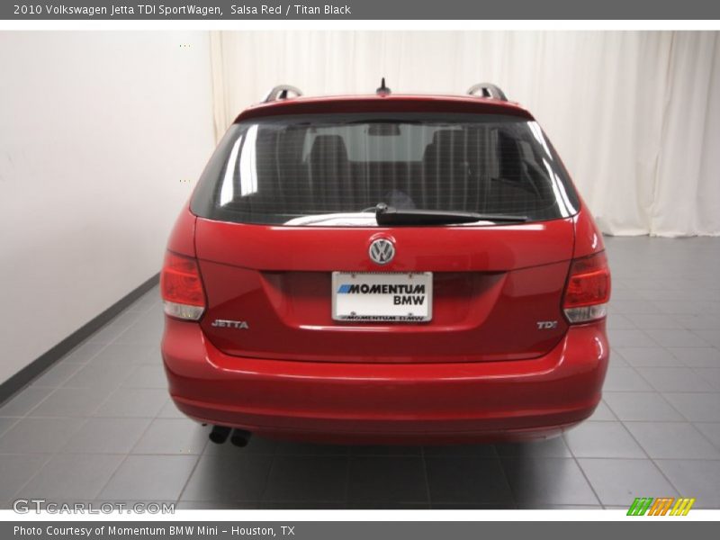 Salsa Red / Titan Black 2010 Volkswagen Jetta TDI SportWagen