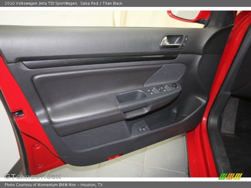 Salsa Red / Titan Black 2010 Volkswagen Jetta TDI SportWagen