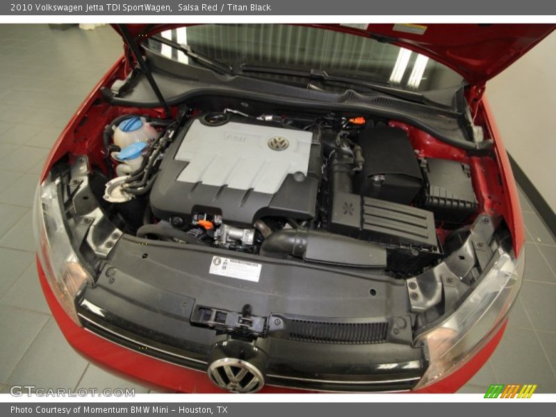 Salsa Red / Titan Black 2010 Volkswagen Jetta TDI SportWagen