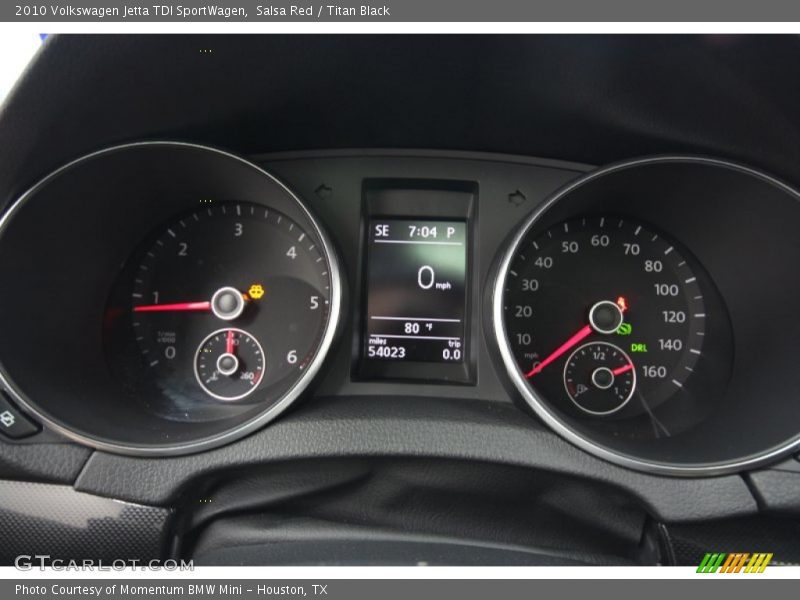 Salsa Red / Titan Black 2010 Volkswagen Jetta TDI SportWagen