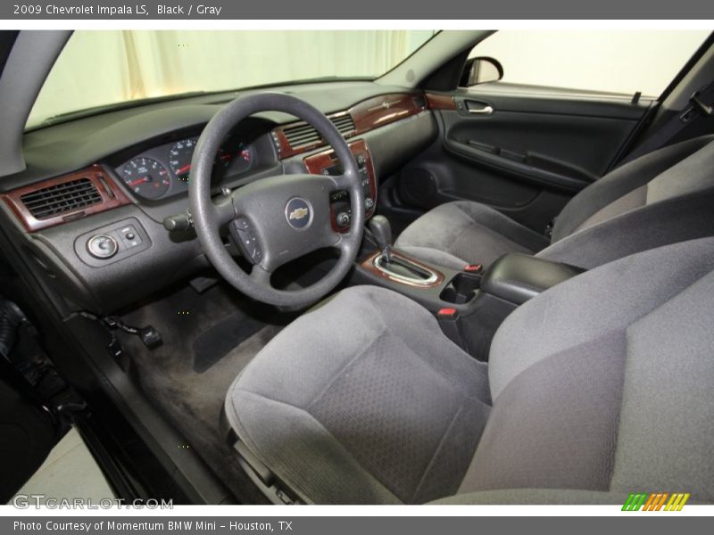 Black / Gray 2009 Chevrolet Impala LS
