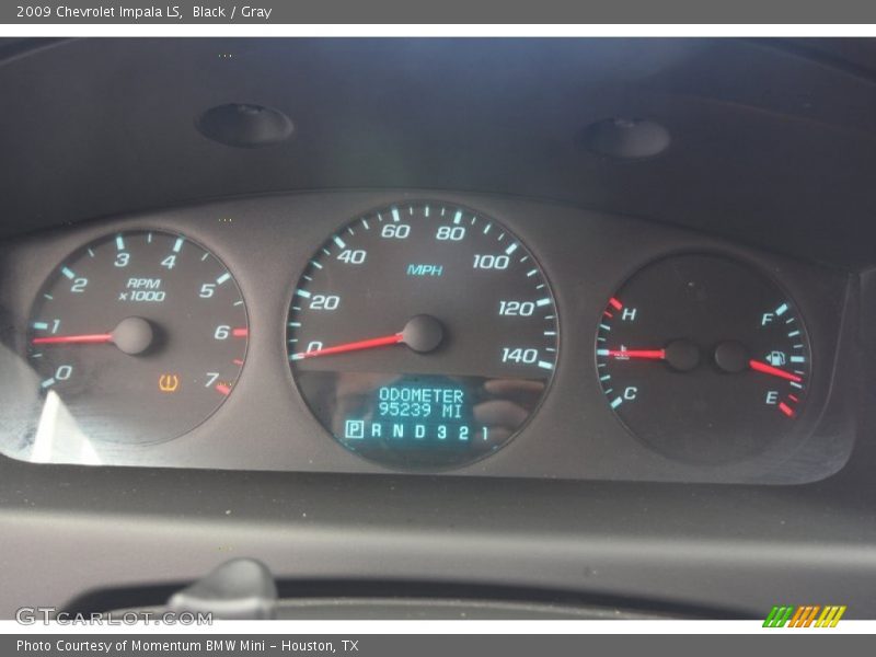 Black / Gray 2009 Chevrolet Impala LS