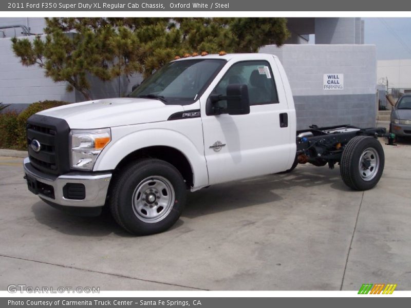 Oxford White / Steel 2011 Ford F350 Super Duty XL Regular Cab Chassis