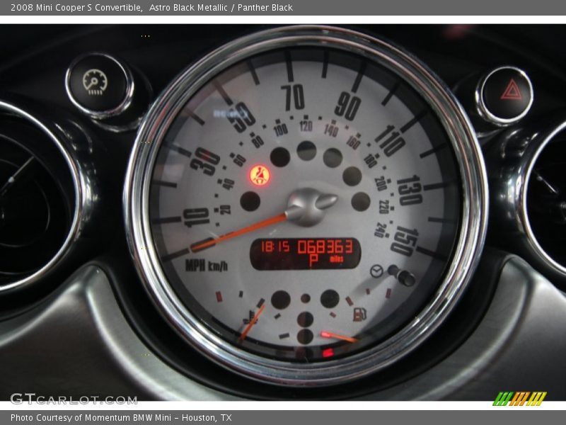 Astro Black Metallic / Panther Black 2008 Mini Cooper S Convertible