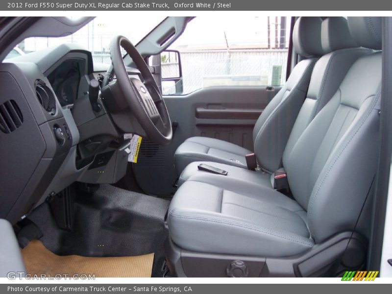Oxford White / Steel 2012 Ford F550 Super Duty XL Regular Cab Stake Truck