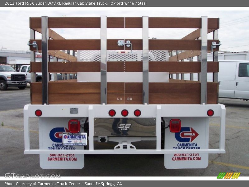 Oxford White / Steel 2012 Ford F550 Super Duty XL Regular Cab Stake Truck