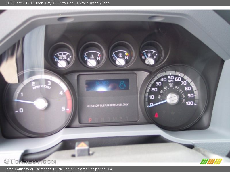 Oxford White / Steel 2012 Ford F350 Super Duty XL Crew Cab