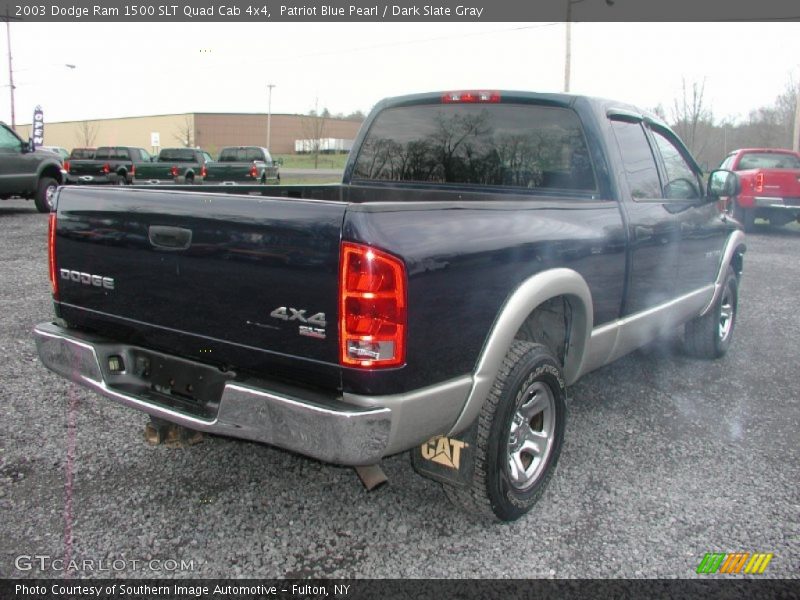 Patriot Blue Pearl / Dark Slate Gray 2003 Dodge Ram 1500 SLT Quad Cab 4x4