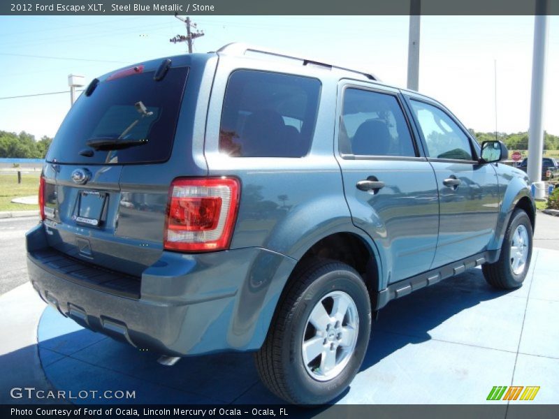 Steel Blue Metallic / Stone 2012 Ford Escape XLT