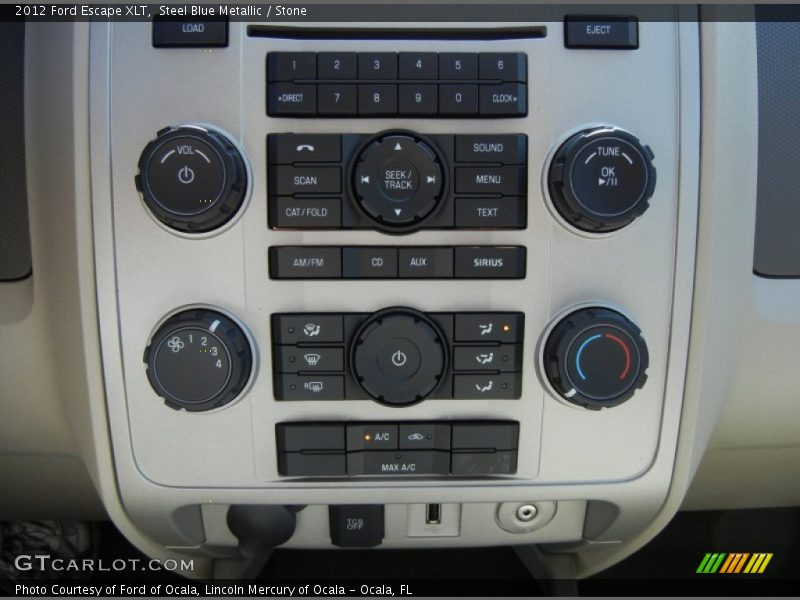 Steel Blue Metallic / Stone 2012 Ford Escape XLT