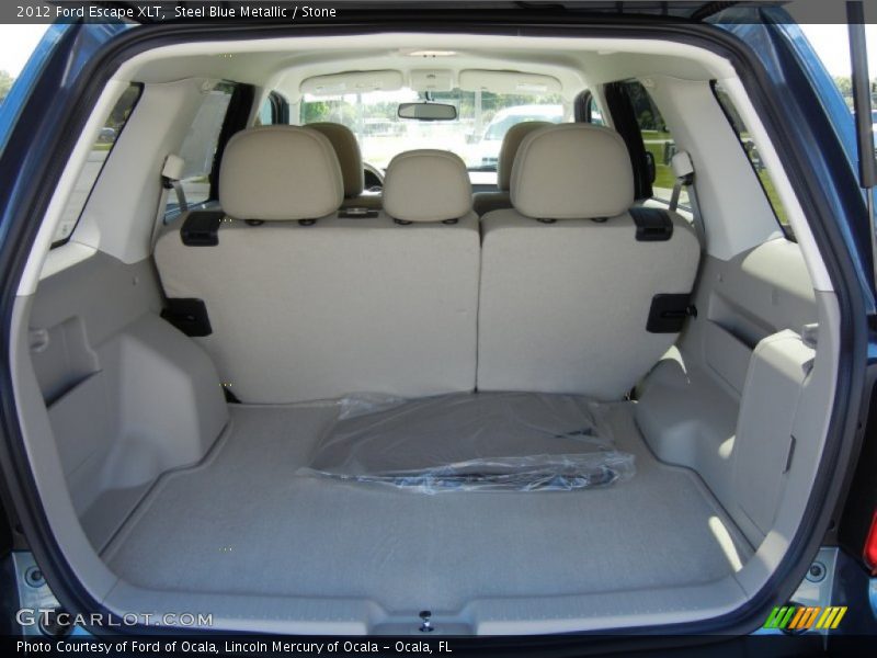 Steel Blue Metallic / Stone 2012 Ford Escape XLT