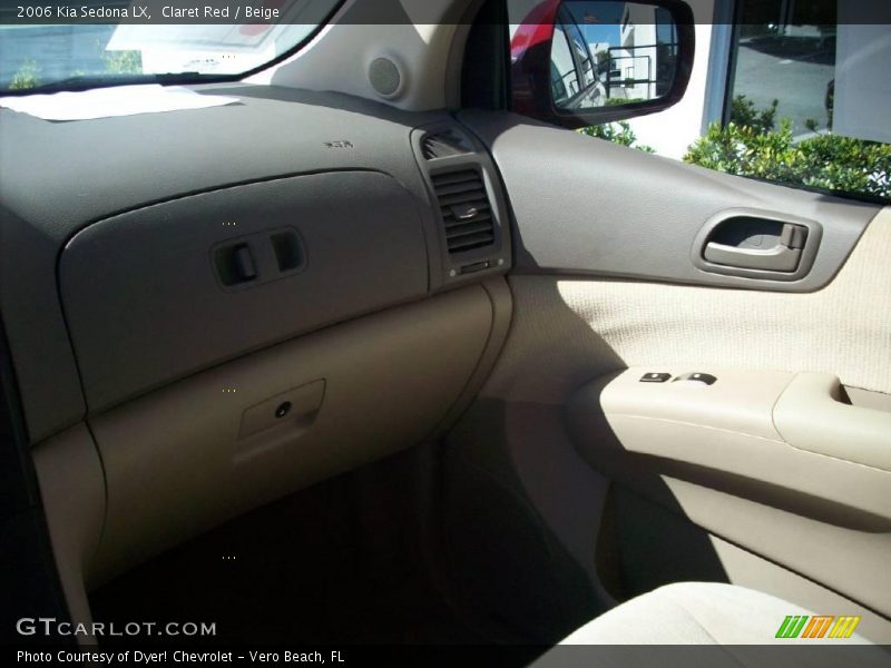 Claret Red / Beige 2006 Kia Sedona LX