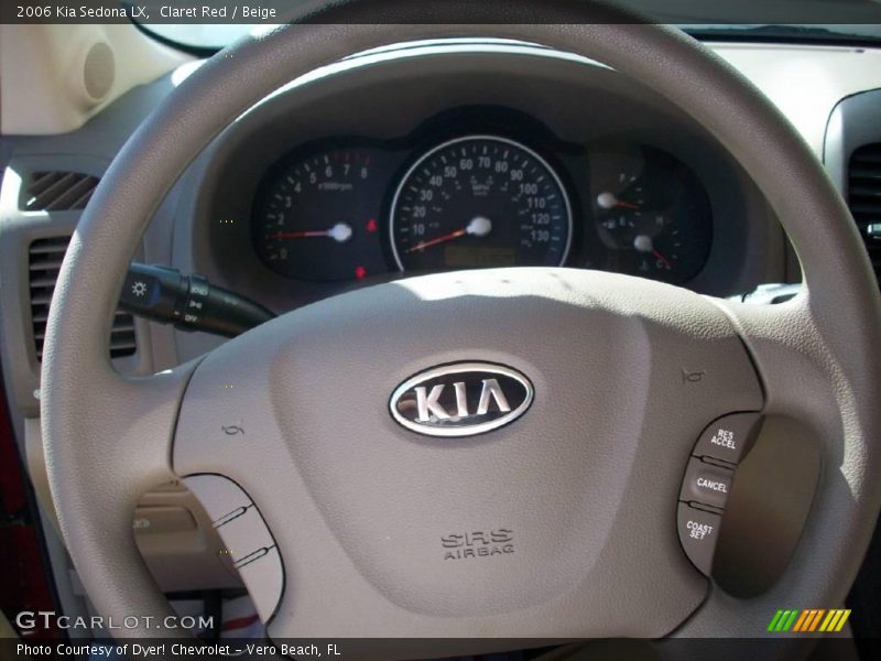Claret Red / Beige 2006 Kia Sedona LX