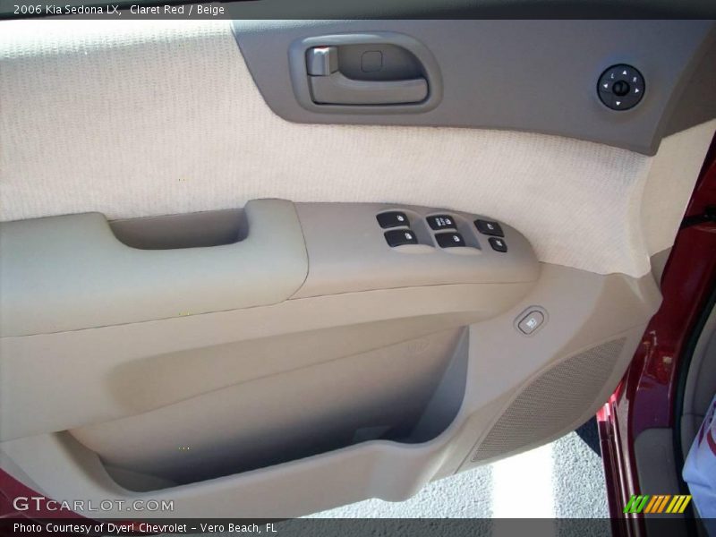 Claret Red / Beige 2006 Kia Sedona LX