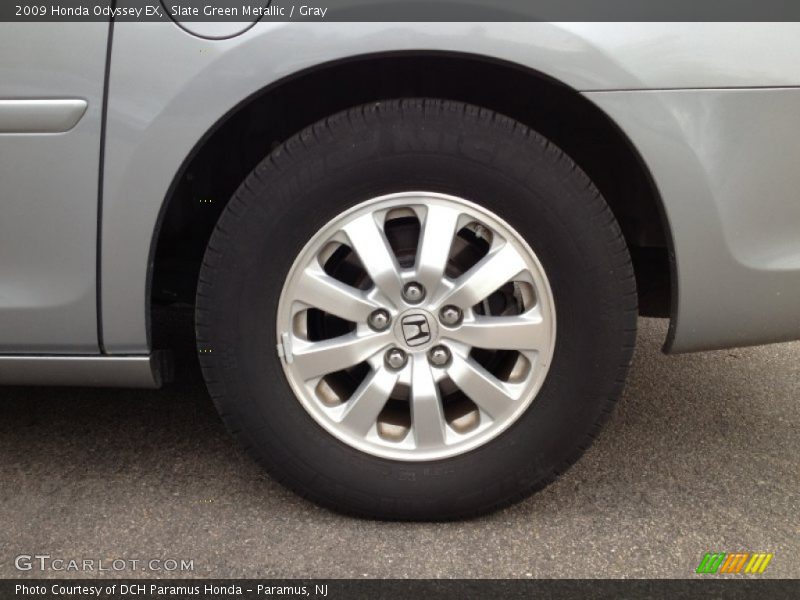 Slate Green Metallic / Gray 2009 Honda Odyssey EX