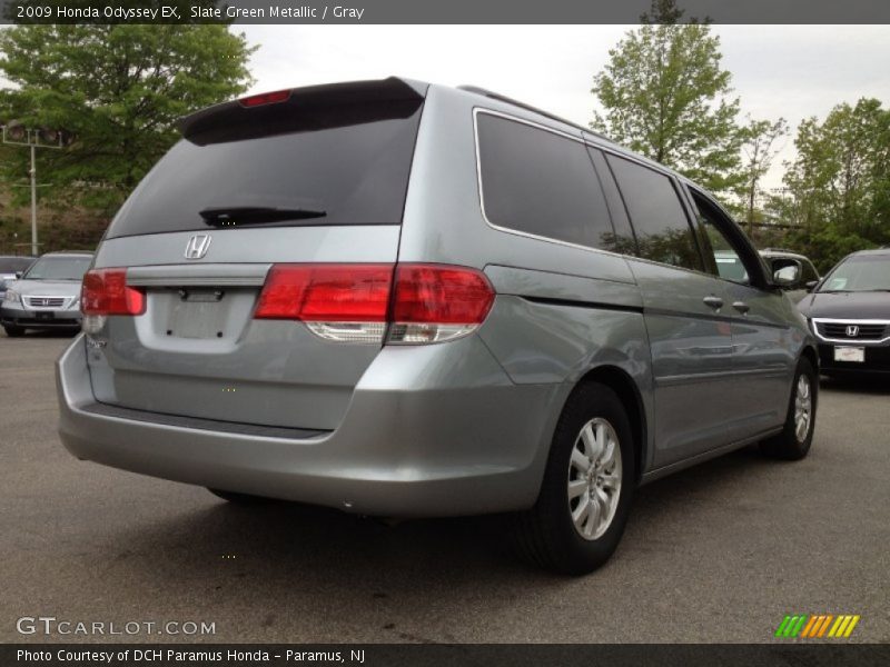 Slate Green Metallic / Gray 2009 Honda Odyssey EX