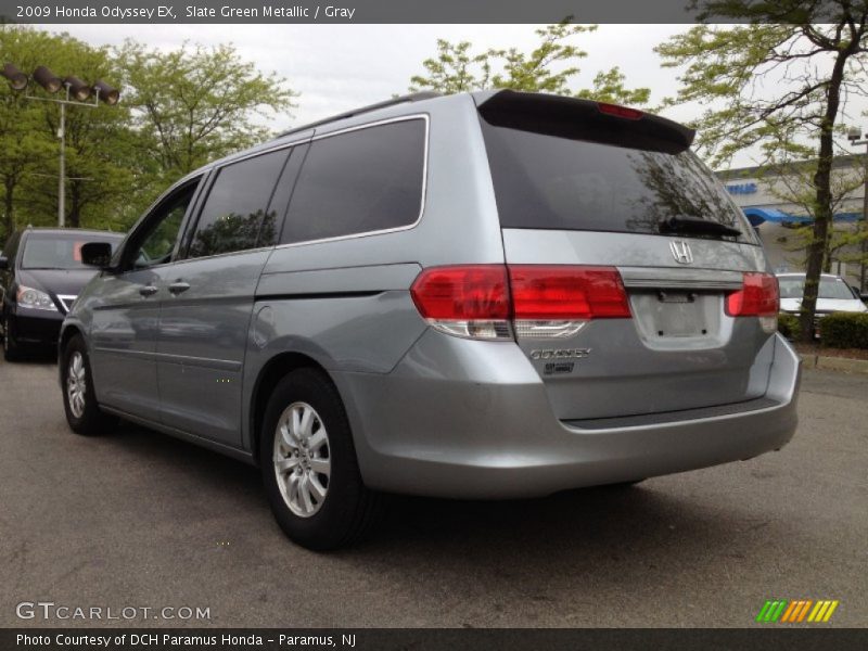 Slate Green Metallic / Gray 2009 Honda Odyssey EX