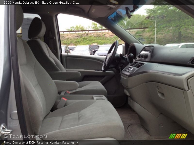 Slate Green Metallic / Gray 2009 Honda Odyssey EX