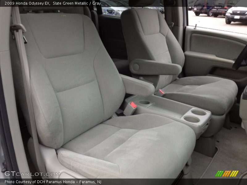 Slate Green Metallic / Gray 2009 Honda Odyssey EX
