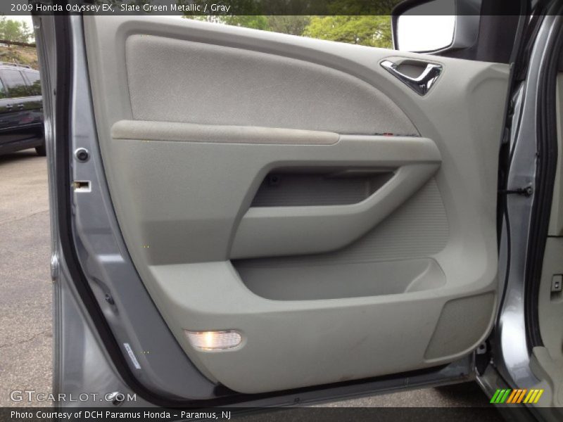 Slate Green Metallic / Gray 2009 Honda Odyssey EX