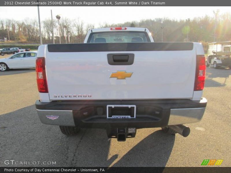 Summit White / Dark Titanium 2012 Chevrolet Silverado 2500HD Work Truck Regular Cab 4x4