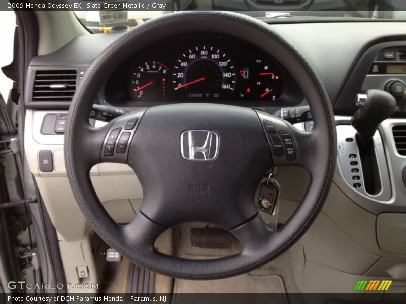 Slate Green Metallic / Gray 2009 Honda Odyssey EX