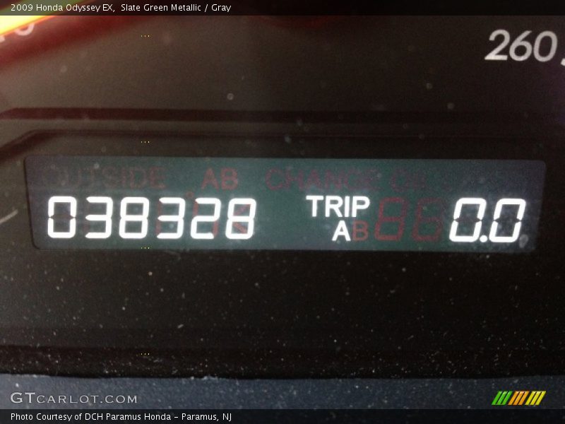 Slate Green Metallic / Gray 2009 Honda Odyssey EX