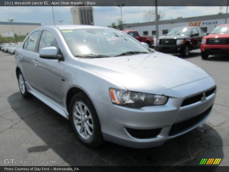 Apex Silver Metallic / Black 2011 Mitsubishi Lancer ES