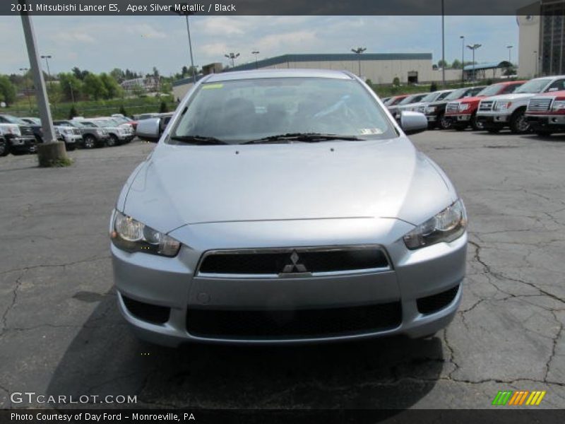 Apex Silver Metallic / Black 2011 Mitsubishi Lancer ES