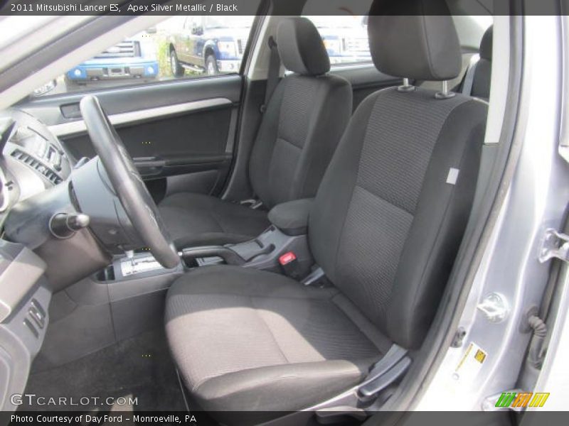 Apex Silver Metallic / Black 2011 Mitsubishi Lancer ES
