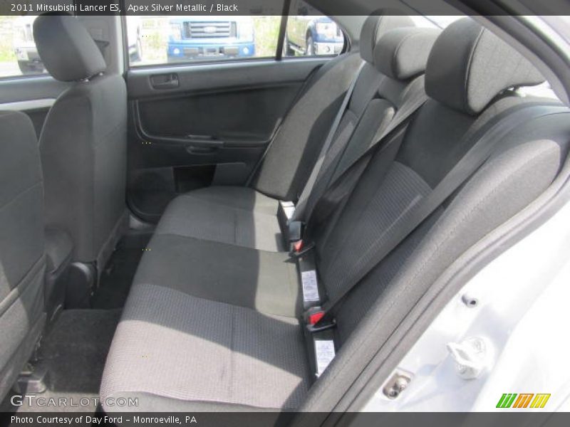 Apex Silver Metallic / Black 2011 Mitsubishi Lancer ES