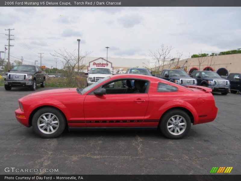 Torch Red / Dark Charcoal 2006 Ford Mustang V6 Deluxe Coupe