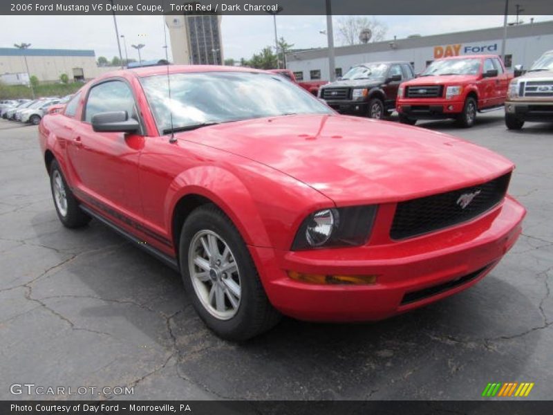 Torch Red / Dark Charcoal 2006 Ford Mustang V6 Deluxe Coupe