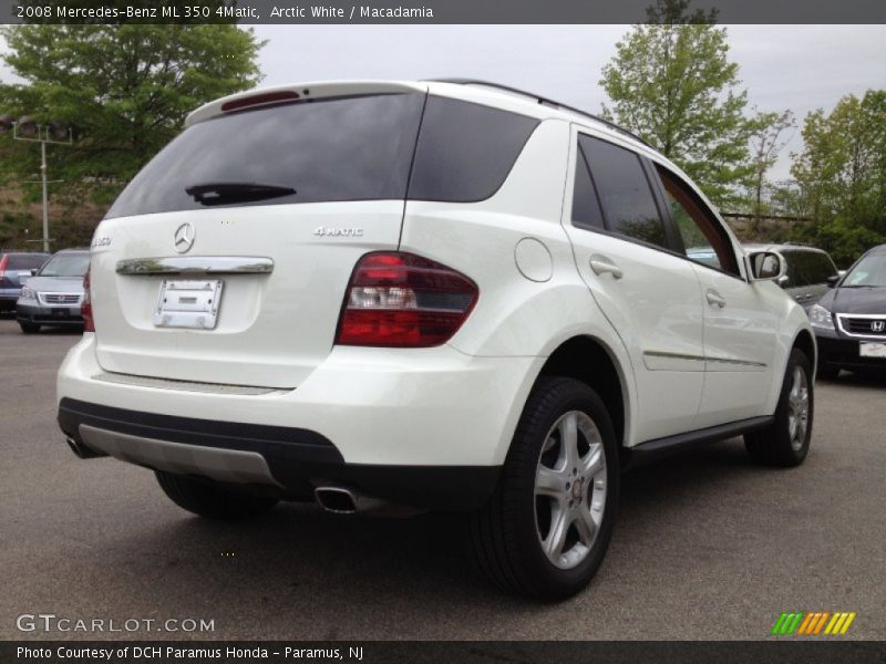 Arctic White / Macadamia 2008 Mercedes-Benz ML 350 4Matic