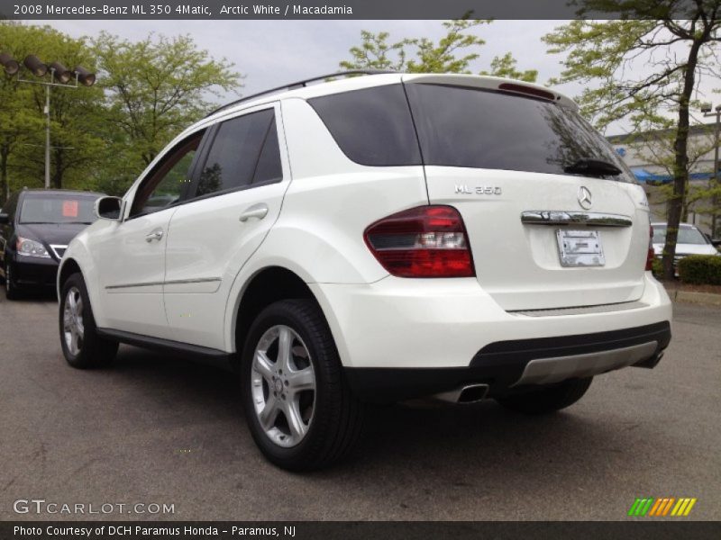 Arctic White / Macadamia 2008 Mercedes-Benz ML 350 4Matic