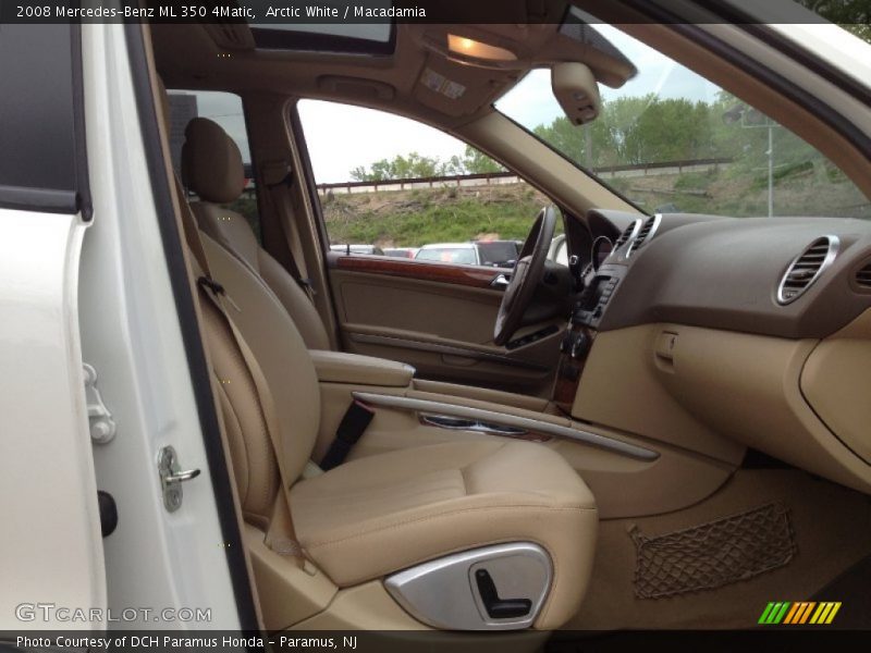 Arctic White / Macadamia 2008 Mercedes-Benz ML 350 4Matic